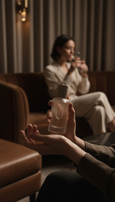 Eau de parfum – bare linen edition in use